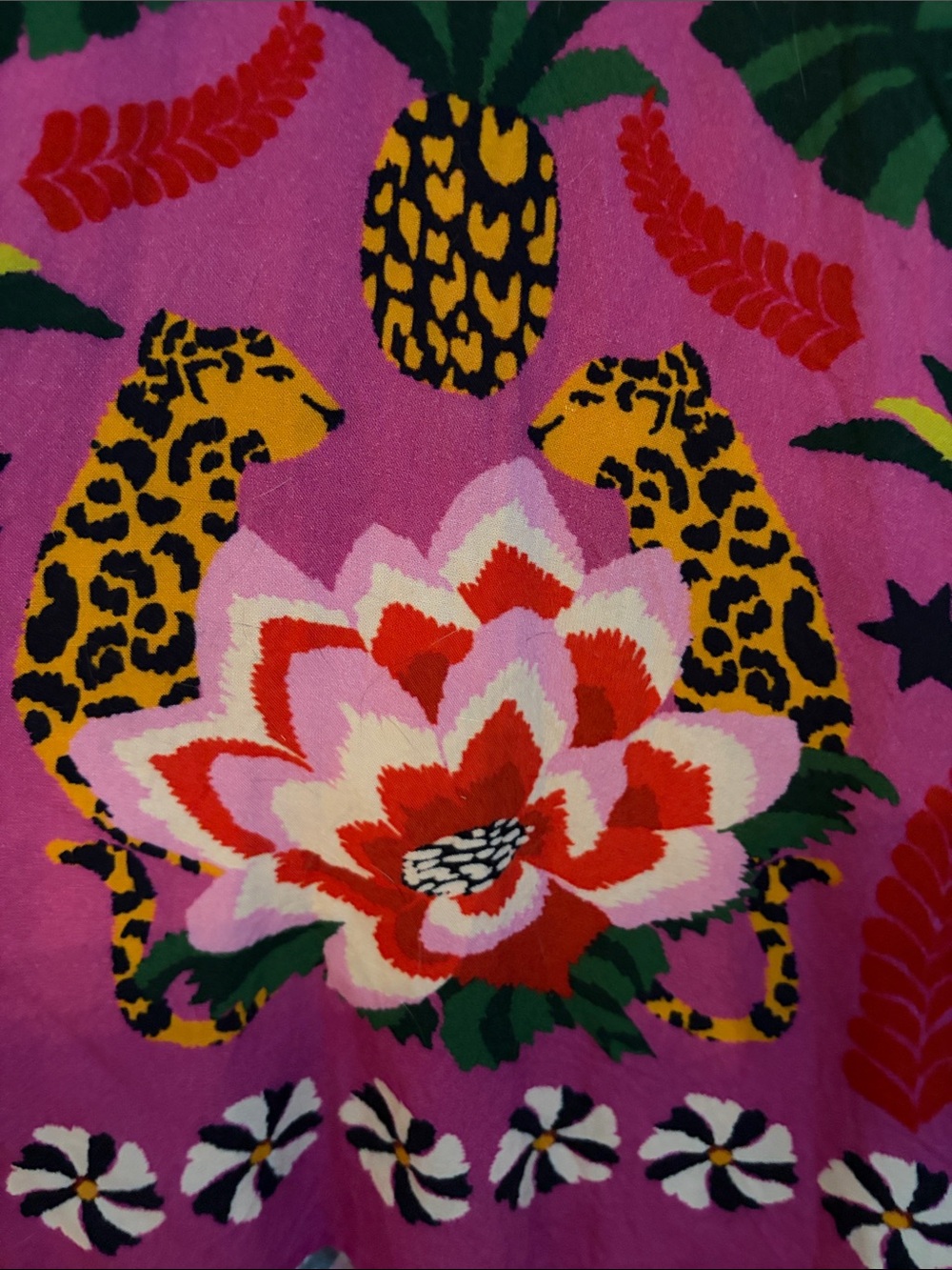 ποΈ FARM Rio Leopard Forest Jungle Pink Tropical Maxi Skirt XL - Picture 9 of 15